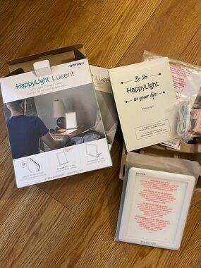 Brand New Verilux HappyLight Lucent Therapy in White Two (2) available